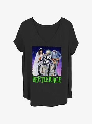 Beetlejuice Movie Poster Womens T-Shirt Plus