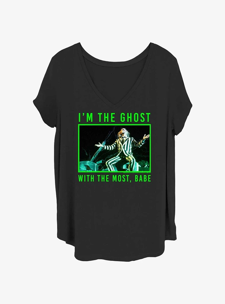 Beetlejuice The Most Ghost, Babe Womens T-Shirt Plus