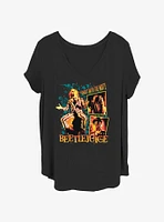 Beetlejuice Collage Boxes Womens T-Shirt Plus