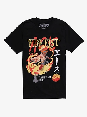 One Piece Fire Fist Ace Boyfriend Fit Girls T-Shirt