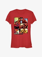 Hulk Red Panels Girls T-Shirt