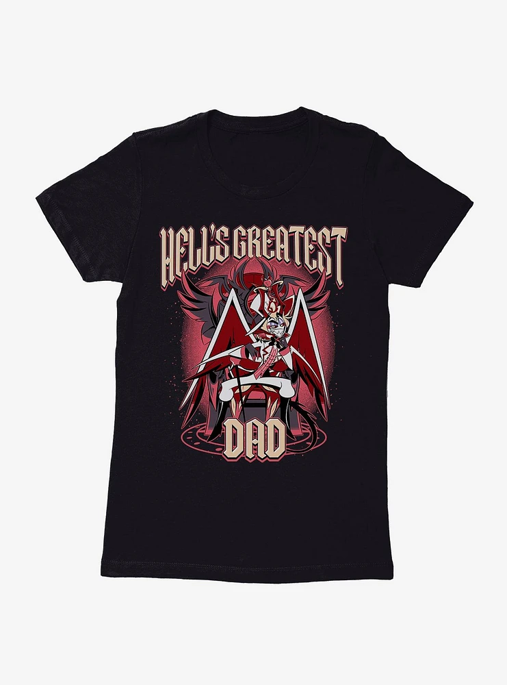 Hazbin Hotel Hell's Greatest Dad Lucifer Womens T-Shirt