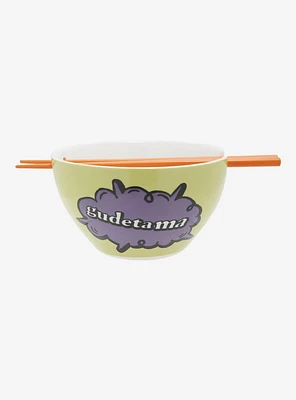 Gudetama Ramen Bowl With Chopsticks