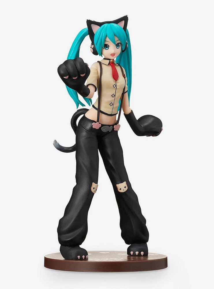 SEGA Hatsune Miku Project DIVA Arcade Future Tone Cat Figure