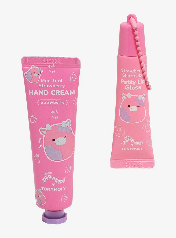 Squishmallows X TONYMOLY Patty Hand Cream & Lip Gloss Set