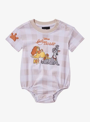 Disney Lady and the Tramp Family Portrait Infant One Piece — BoxLunch Exclusive