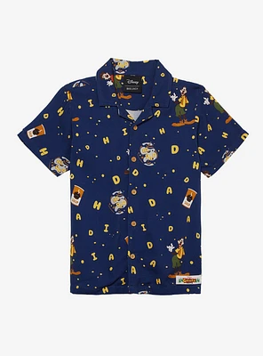 Disney A Goofy Moovie Alphabet Soup Allover Print Toddler Woven Button-Up - BoxLunch Exclusive