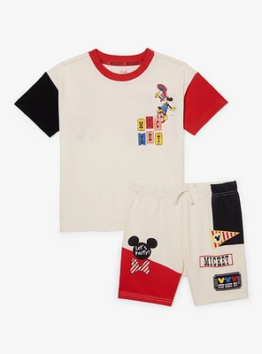 Disney Mickey Mouse Fair Retro Toddler Shirt and Shorts Set — BoxLunch Exclusive