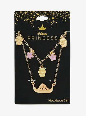 Disney Tangled Rapunzel & Flynn Lanterns Necklace Set