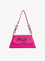 Amy Rhinestone Bows Fuchsia Bag