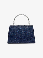 Ashley Rhinestones & Bamboo Handle Bag