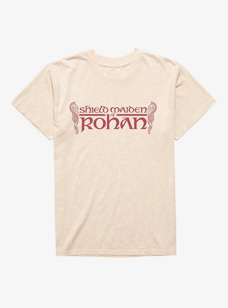 The Lord Of Rings: War Rohirrim Shield Maiden Rohan Mineral Wash T-Shirt