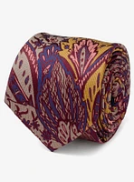 Multi Brown Patterned Silk Tie