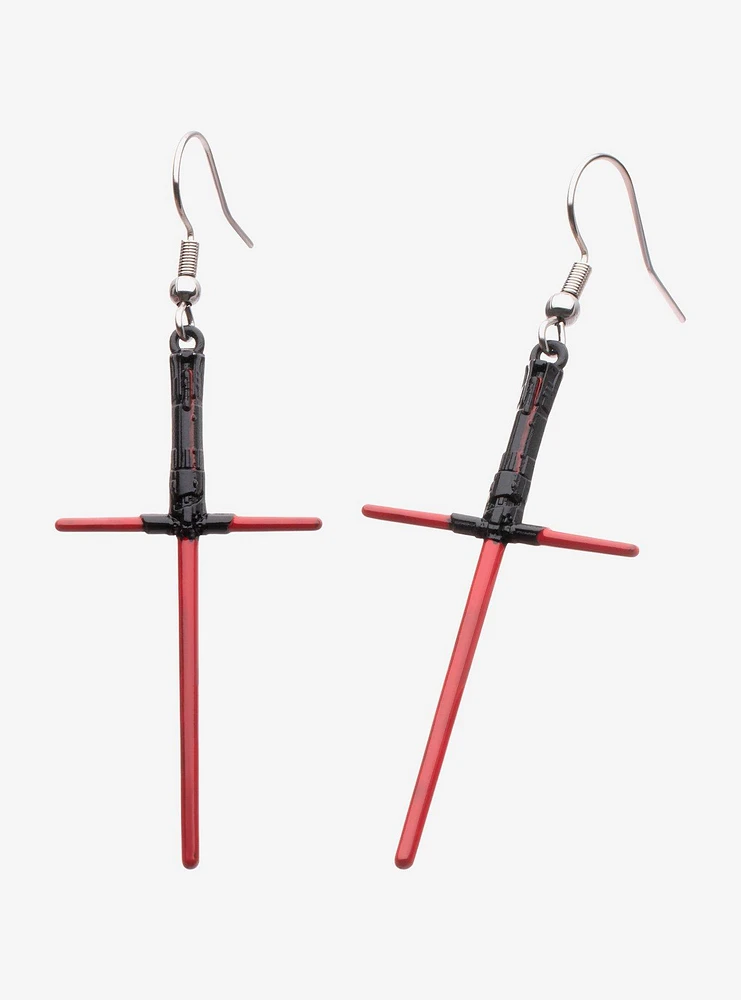 Star Wars Kylo Ren Lightsaber Drop Earrings