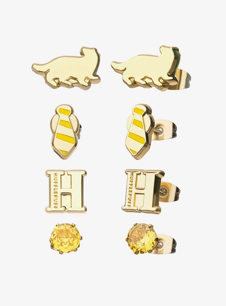 Harry Potter Hufflepuff Stud Earring Set