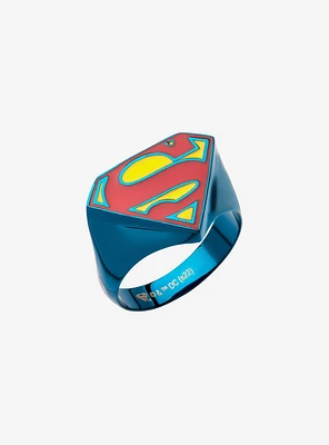 DC Comics Superman Logo Blue Ring