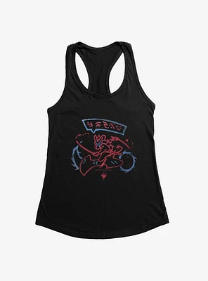 Magic The Gathering Rat Ninja Biker Logo Girls Tank