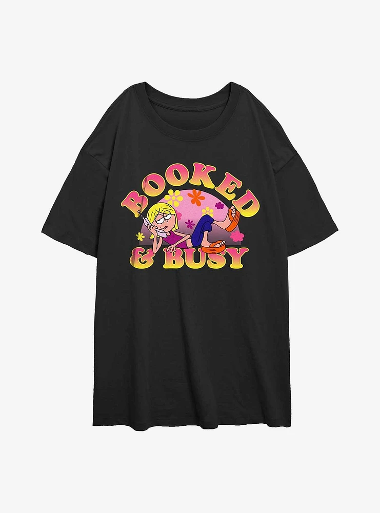 Disney Lizzie McGuire Booked & Busy Girls Oversized T-Shirt