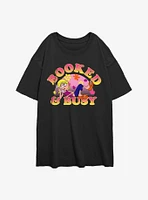 Disney Lizzie McGuire Booked & Busy Girls Oversized T-Shirt