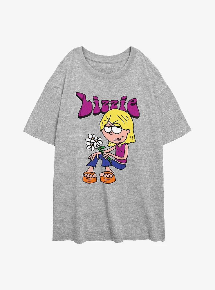 Disney Lizzie McGuire Chillin With Bouquet Girls Oversized T-Shirt