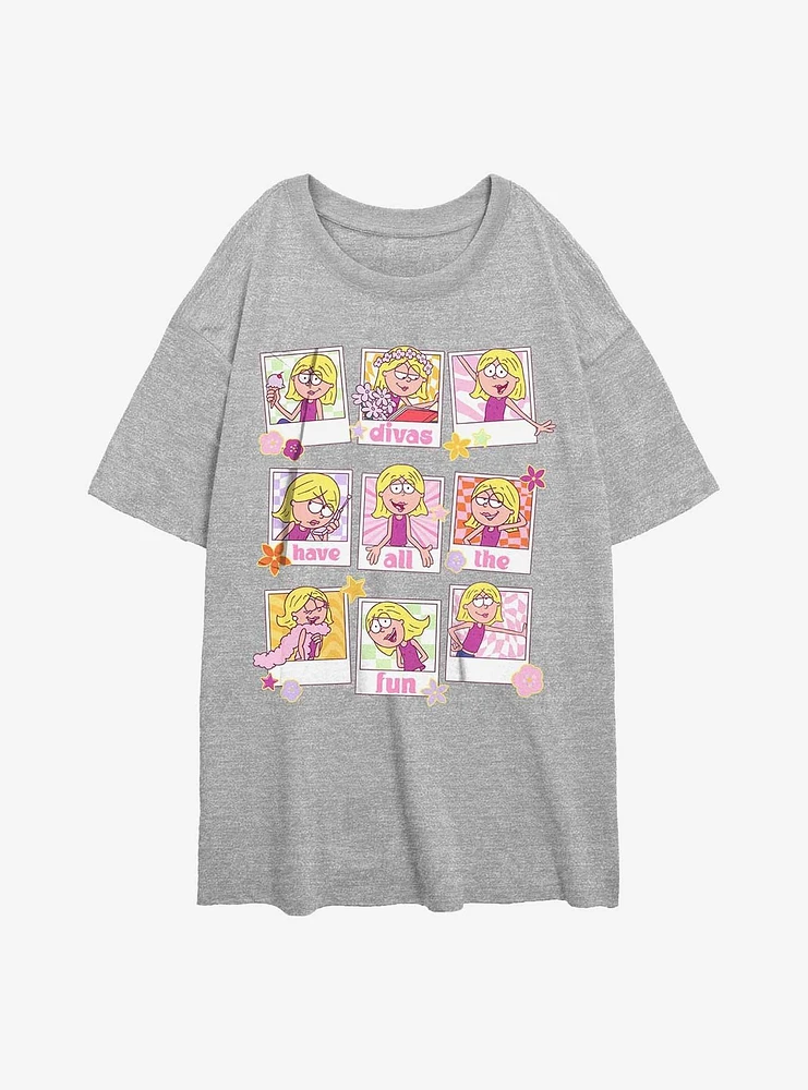 Disney Lizzie McGuire Polaroid Liz Girls Oversized T-Shirt