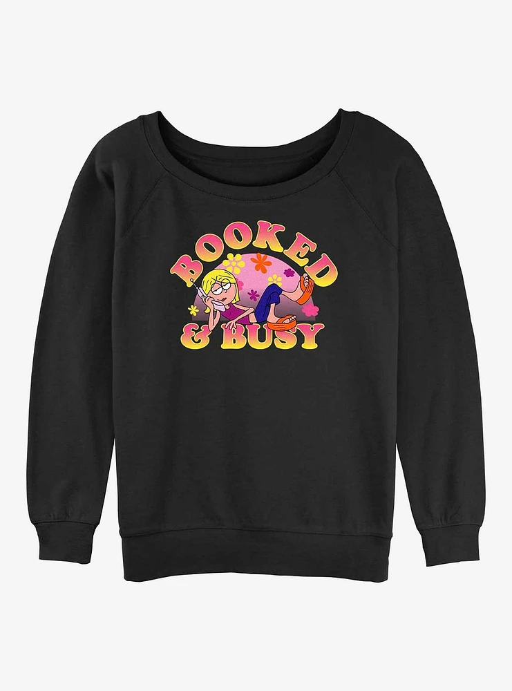 Disney Lizzie McGuire Booked Girls Slouchy Sweatshirt