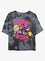 Disney Lizzie McGuire Totally Booked Girls Tie-Dye Crop T-Shirt