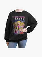 Disney Lizzie McGuire Collage Girls Oversized Sweatshirt