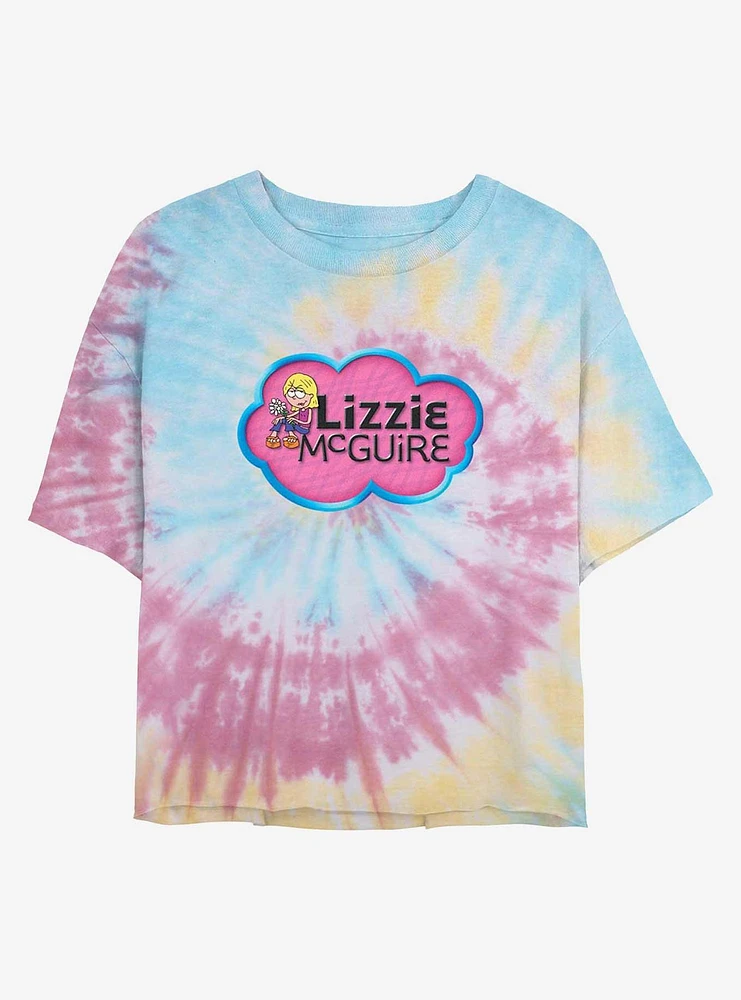 Disney Lizzie McGuire Classic Girls Tie-Dye Crop T-Shirt