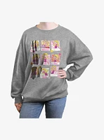 Disney Lizzie McGuire Polaroid Liz Girls Oversized Sweatshirt