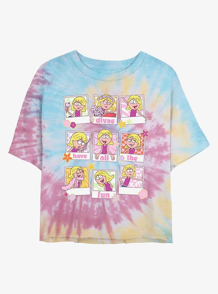 Disney Lizzie McGuire Polaroid Liz Girls Tie-Dye Crop T-Shirt