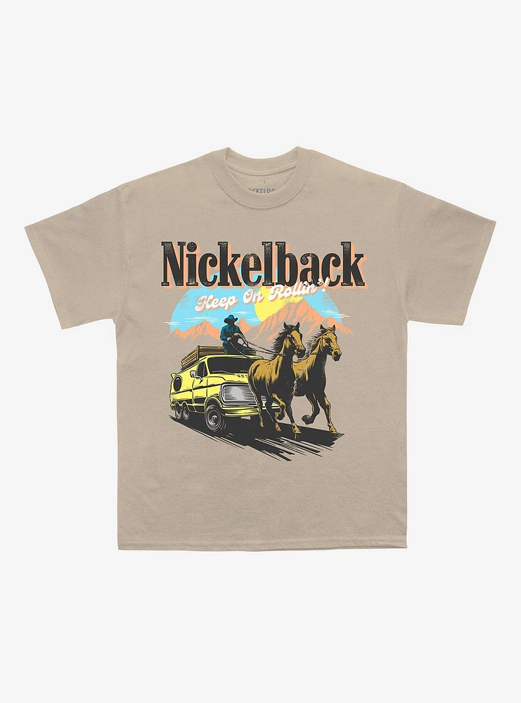 Nickelback Horses Boyfriend Fit Girls T-Shirt