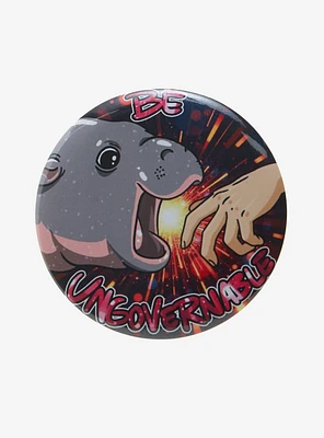 Hippo Ungovernable 3 Inch Button