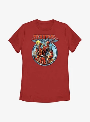 Marvel Deadpool & Lady Womens T-Shirt