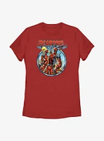 Marvel Deadpool & Lady Womens T-Shirt