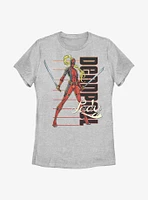 Marvel Lady Deadpool Stance Womens T-Shirt