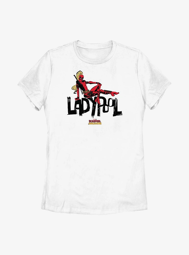 Marvel Deadpool & Wolverine Relaxing Lady Womens T-Shirt