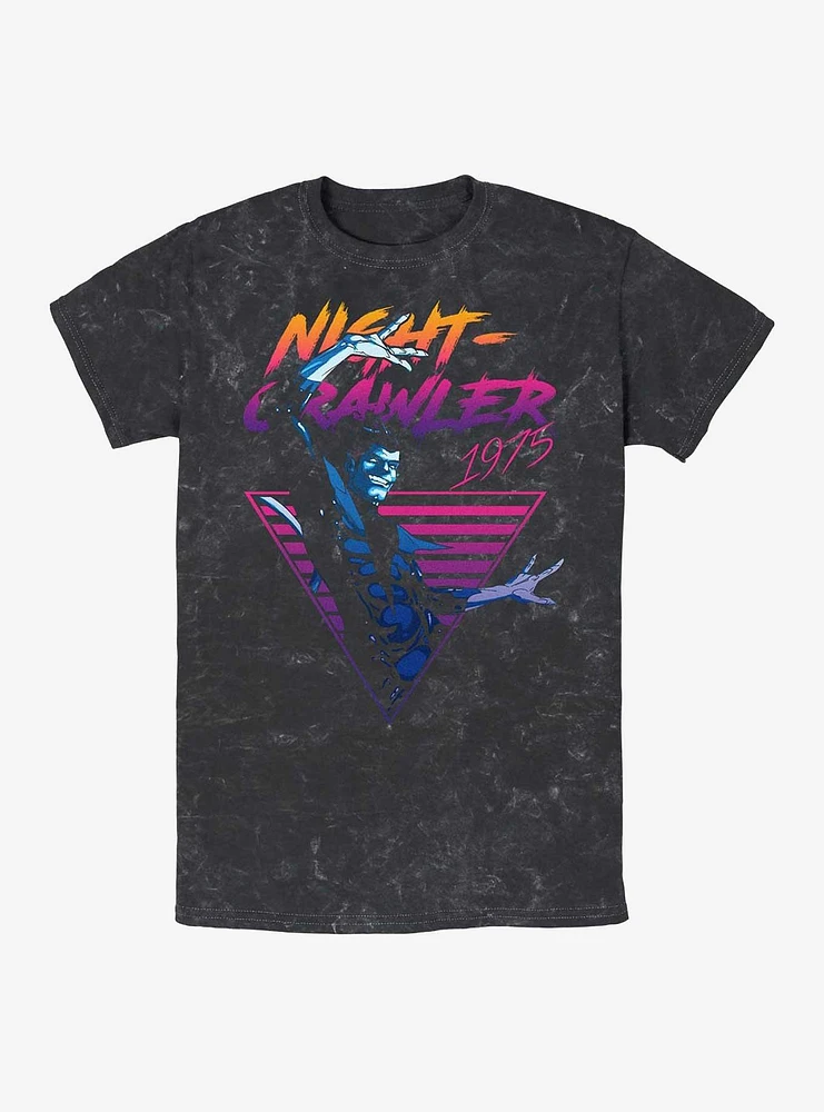 Marvel X-Men Retro Nightcrawler Mineral Wash T-Shirt