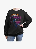 Marvel X-Men Retro Nightcrawler Womens Oversized Sweatshirt