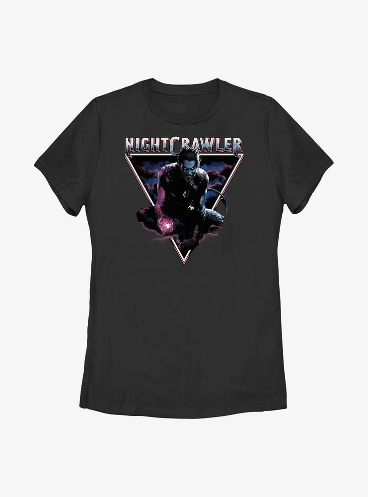 Marvel X-Men Nightcrawler Triangle Womens T-Shirt