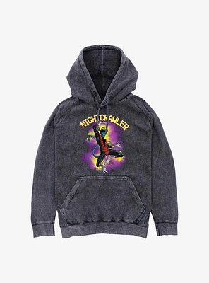 Marvel X-Men Nightcrawler Leap Mineral Wash Hoodie