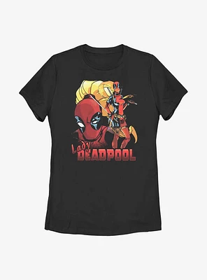 Marvel Lady Deadpool Womens T-Shirt