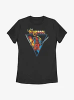 Marvel Lady Deadpool Triangle Portrait Womens T-Shirt