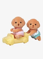 Calico Critters Toy Poodle Twins Figure Set