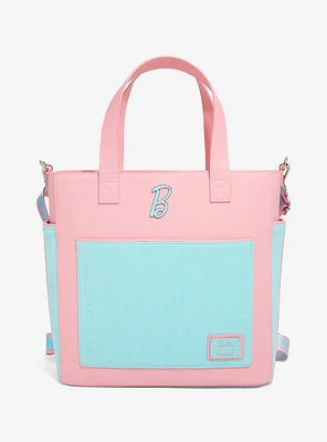 Loungefly Barbie Pastel Color Block Convertible Tote Bag