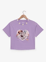 Disney Minnie Mouse & Daisy Duck Floral Women's Cropped T-Shirt - BoxLunch Exclusive
