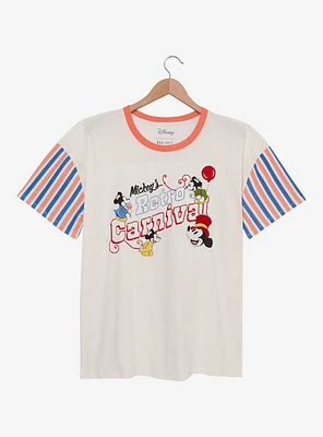 Her Universe Disney Mickey Retro Carnival Women's Plus T-Shirt