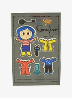 Coraline X SpooksieBoo Paper Doll Sticker Sheet