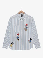 Disney Mickey and Friends Fair Women's Plus Long Sleeve Button-Up