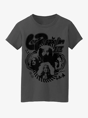 Led Zeppelin Circle Heads Boyfriend Fit Girls T-Shirt